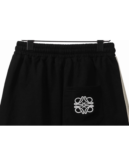 Loewe patchwork embroidery ribbon shorts,Loewe