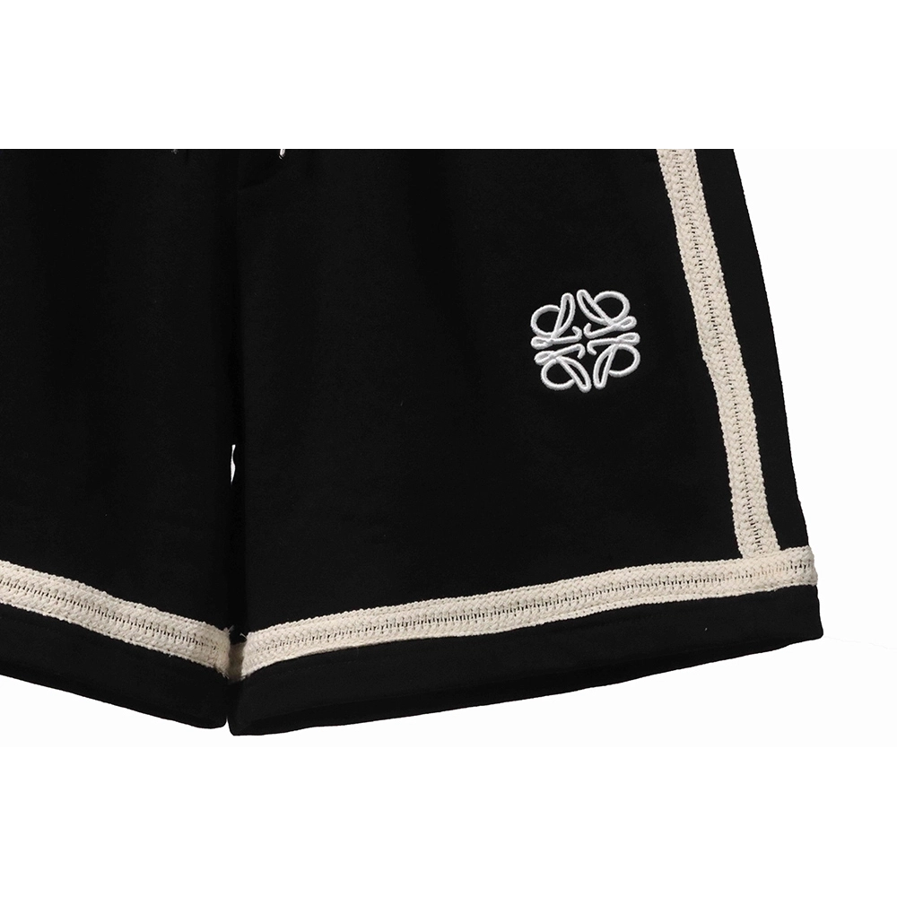 Loewe patchwork embroidery ribbon shorts,Loewe