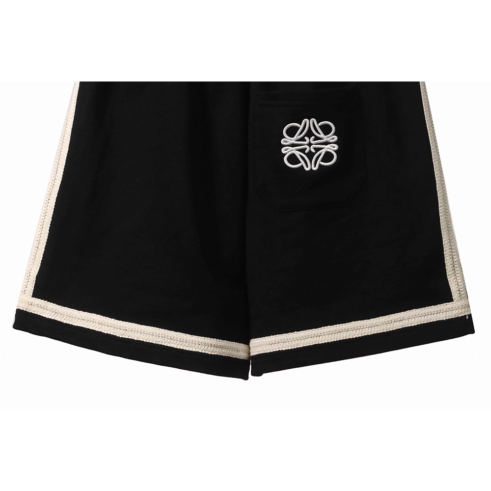 Loewe patchwork embroidery ribbon shorts,Loewe