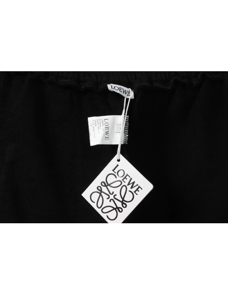 Loewe patchwork embroidery ribbon shorts,Loewe