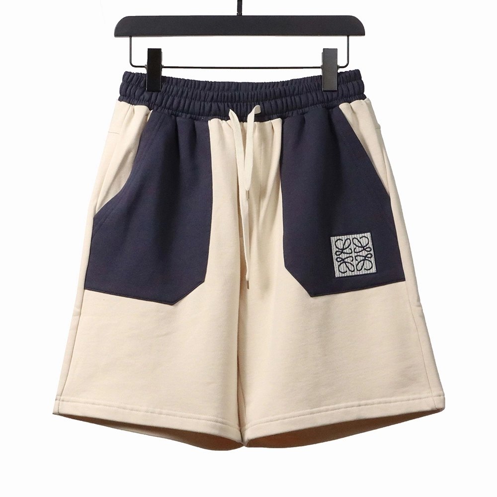 Loewe contrast color stitching shorts,Loewe
