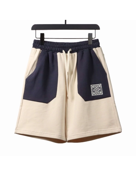 Loewe contrast color stitching shorts,Loewe