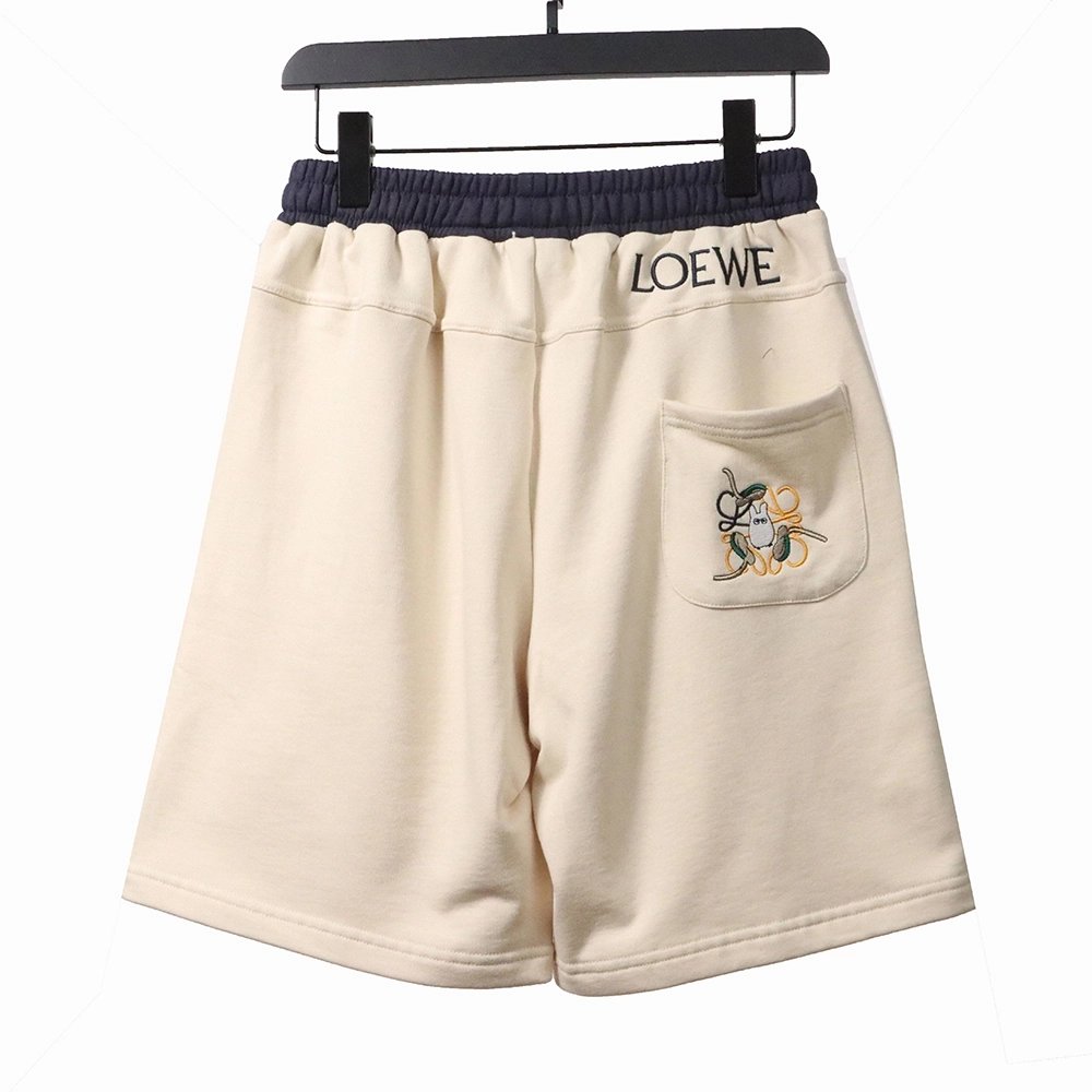 Loewe contrast color stitching shorts,Loewe