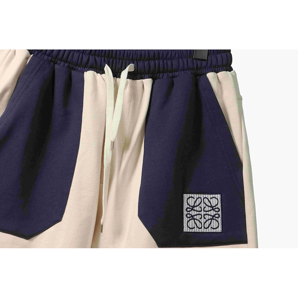 Loewe contrast color stitching shorts,Loewe