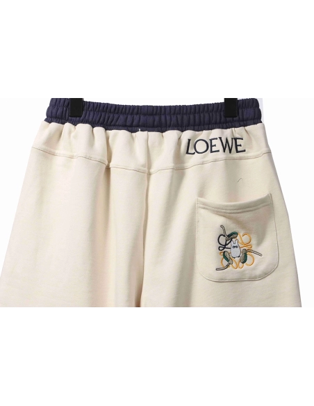 Loewe contrast color stitching shorts,Loewe
