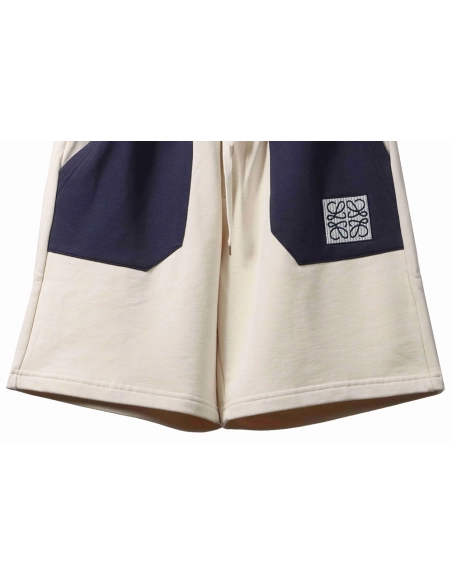 Loewe contrast color stitching shorts,Loewe