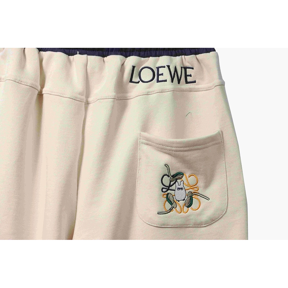Loewe contrast color stitching shorts,Loewe
