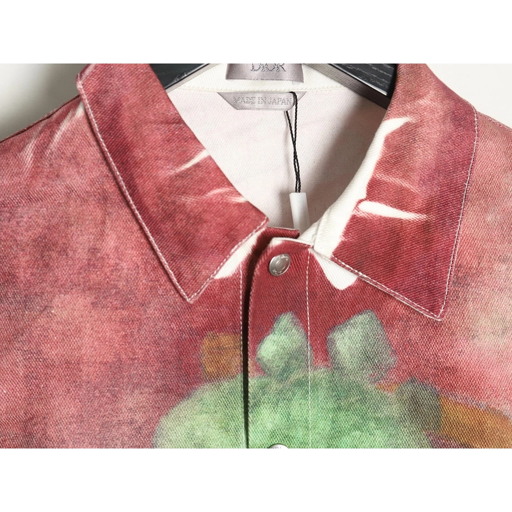 Dior funny dinosaur foot denim shirt jacket,Dior