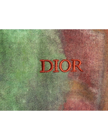 Dior funny dinosaur foot denim shirt jacket,Dior