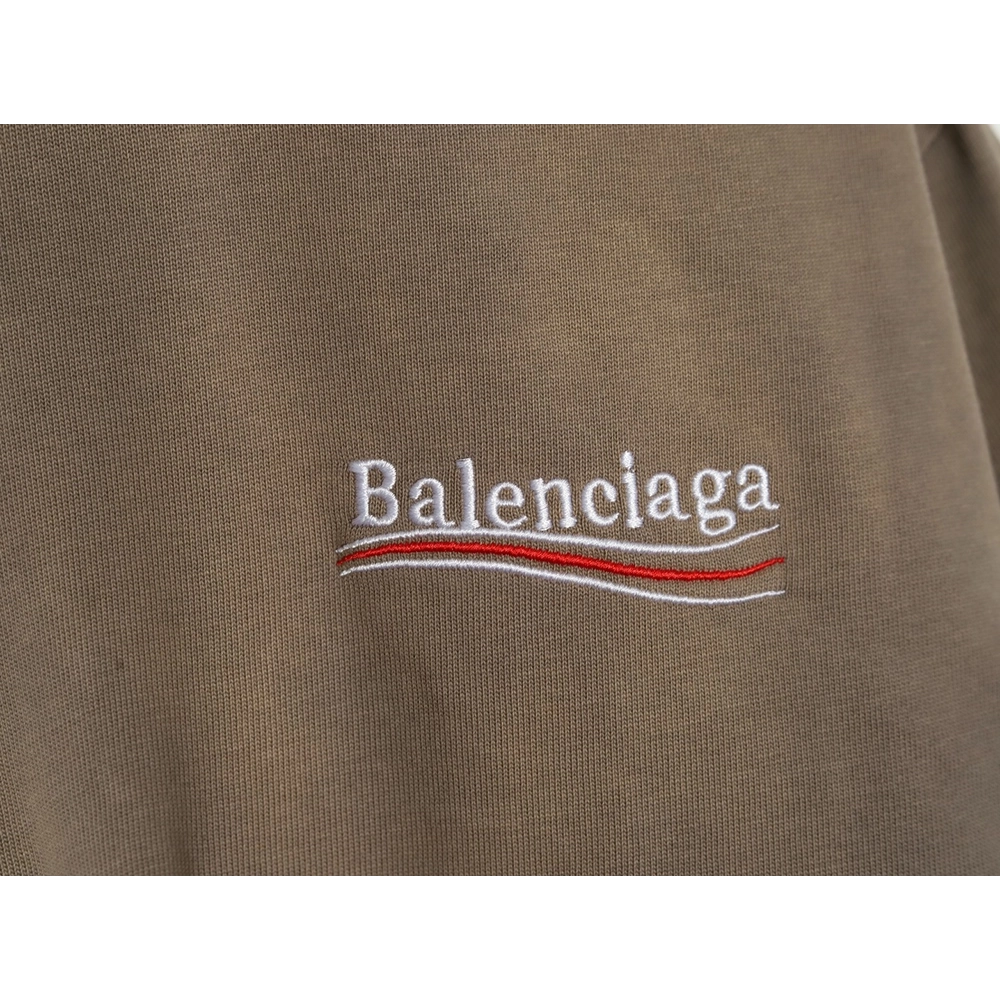 Balenciaga Washed Coke Embroidery Stir-fried Color Ripped Short Sleeve T-Shirt,Balenciaga