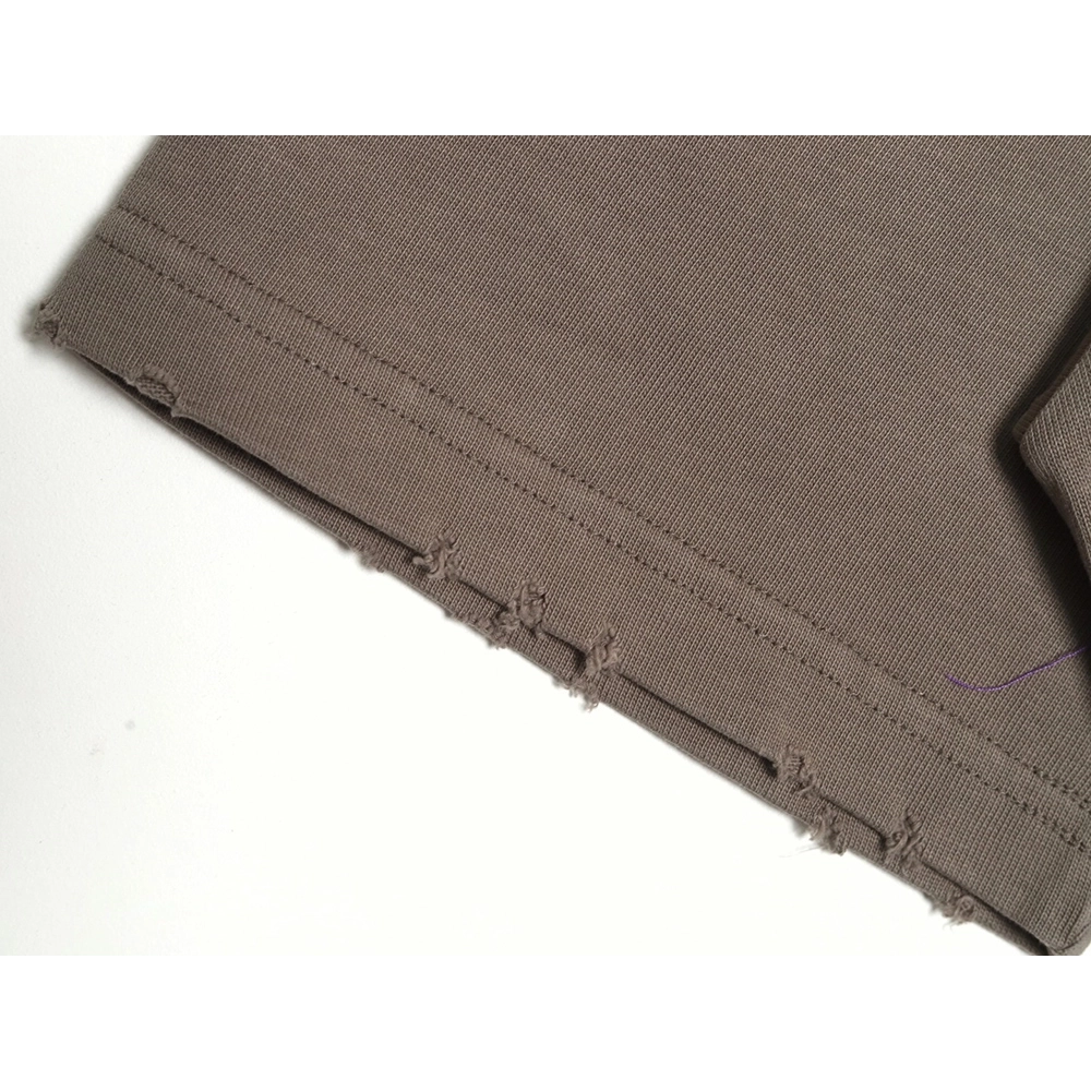 Balenciaga Washed Coke Embroidery Stir-fried Color Ripped Short Sleeve T-Shirt,Balenciaga