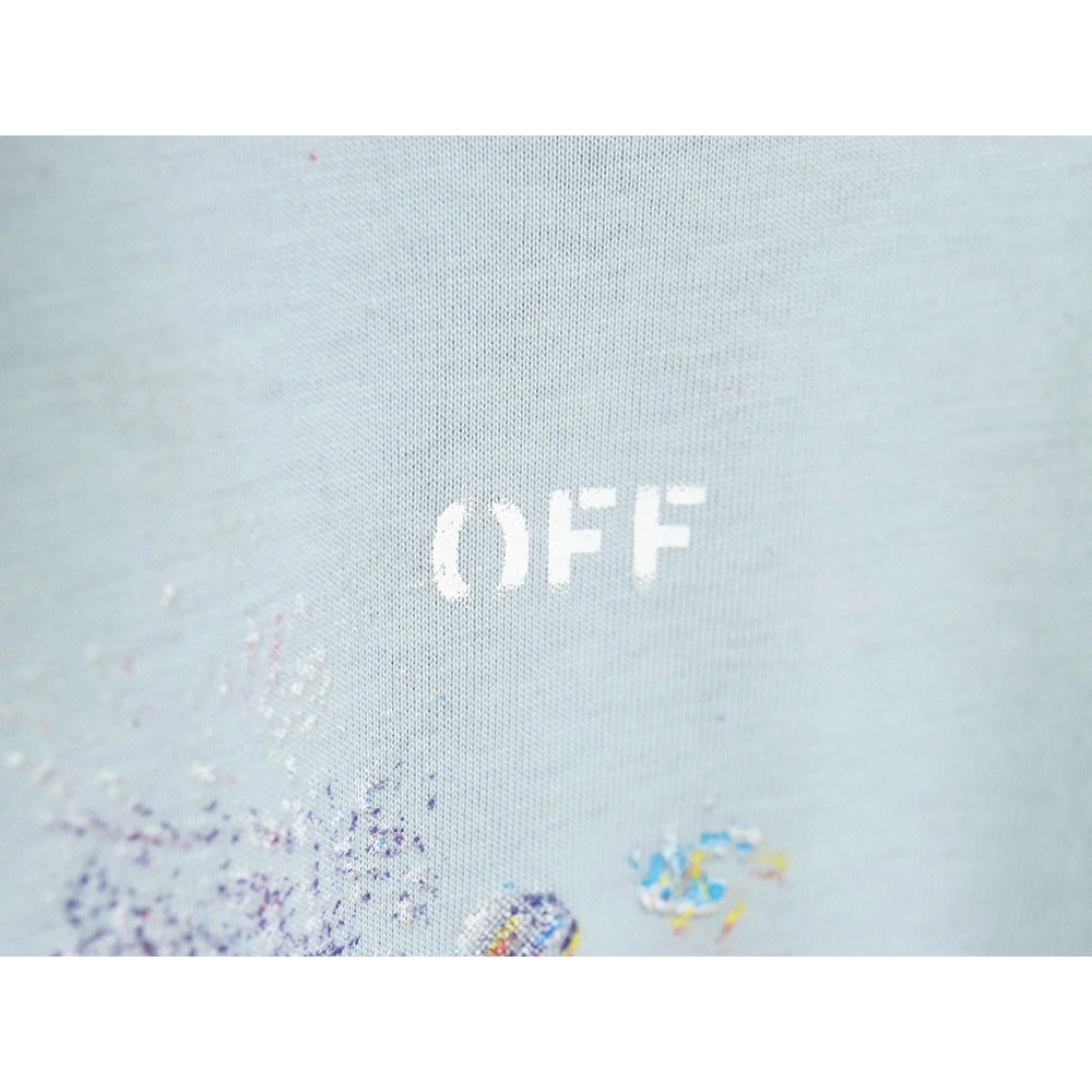 OffWhite Starry Sky Fireworks Ink Arrow Short Sleeve Tshirt,Off White T Shirt,Tshirt,APPAREL