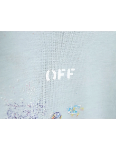 OffWhite Starry Sky Fireworks Ink Arrow Short Sleeve Tshirt,Off White T Shirt,Tshirt,APPAREL