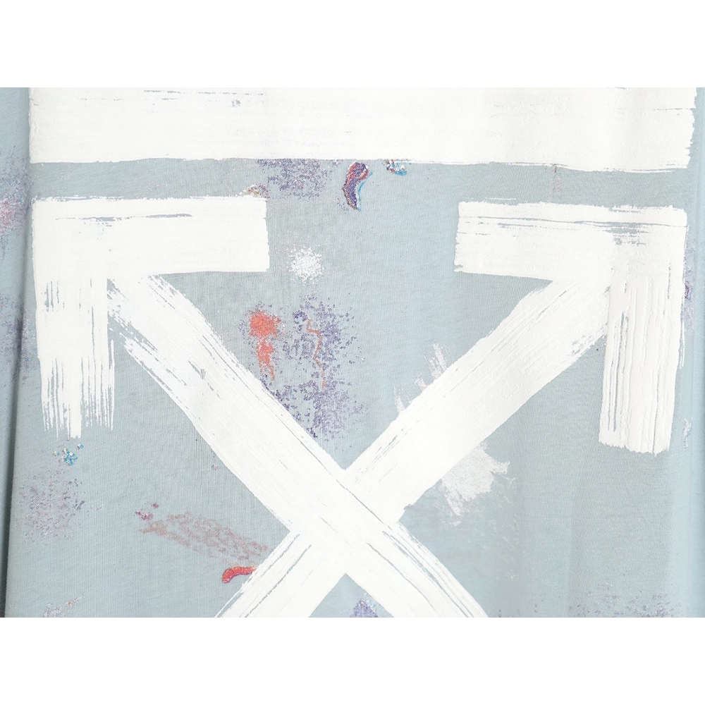 OffWhite Starry Sky Fireworks Ink Arrow Short Sleeve Tshirt,Off White T Shirt,Tshirt,APPAREL