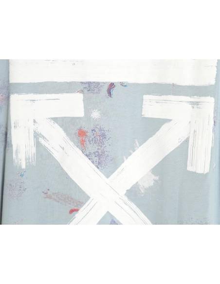 OffWhite Starry Sky Fireworks Ink Arrow Short Sleeve Tshirt,Off White T Shirt,Tshirt,APPAREL