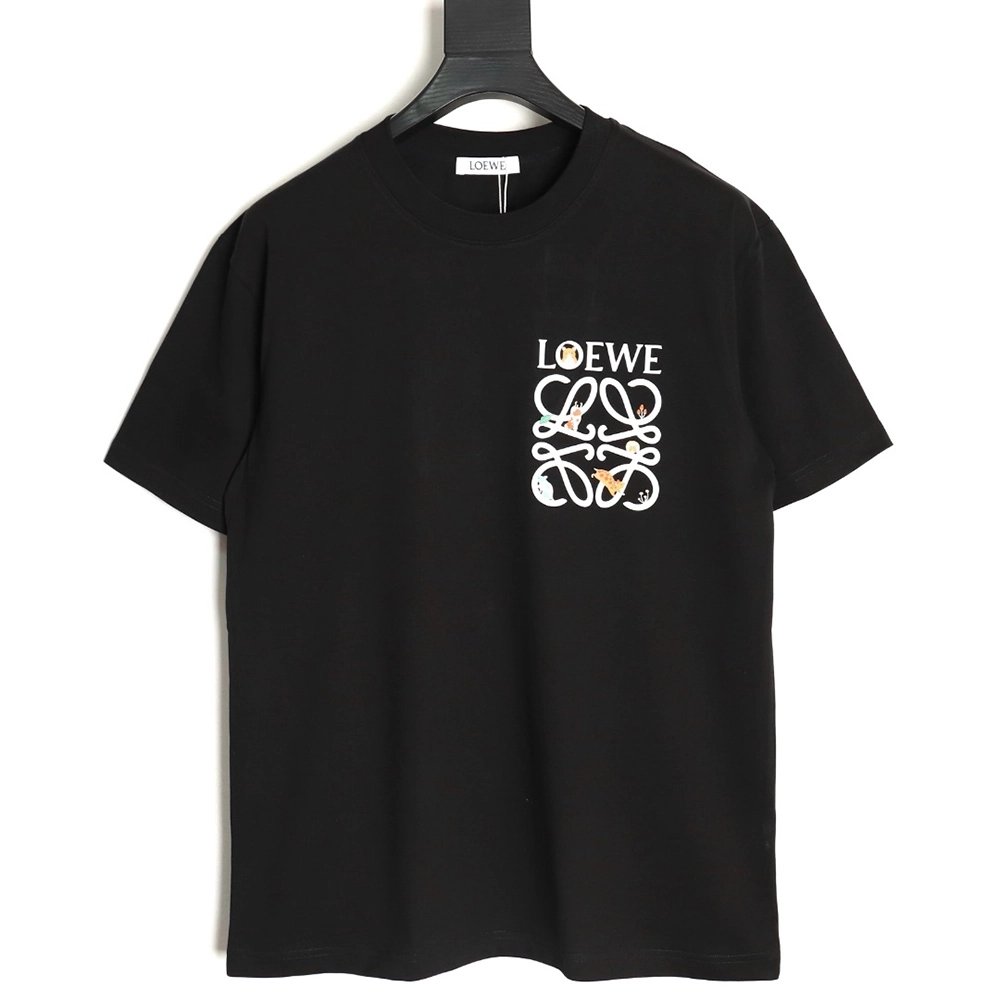 Loewe chest printed logo short sleeves,Loewe T Shirt,Tshirt,APPAREL
