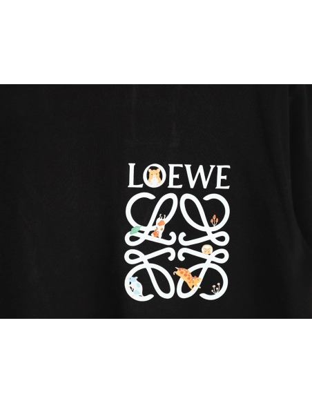 Loewe chest printed logo short sleeves,Loewe T Shirt,Tshirt,APPAREL