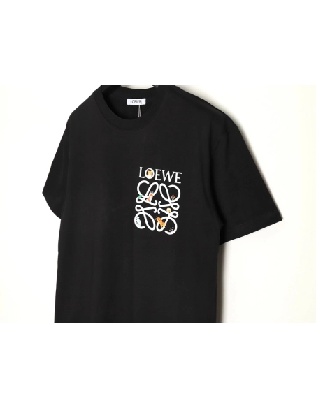 Loewe chest printed logo short sleeves,Loewe T Shirt,Tshirt,APPAREL