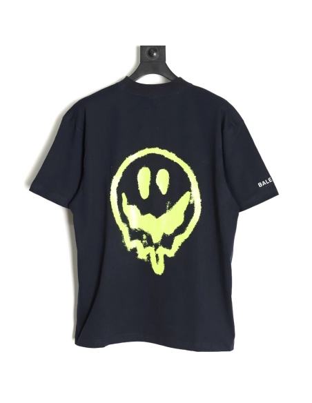 Balenciaga Dissolving Smiley Alien Short Sleeve,Balenciaga T Shirt,Tshirt,APPAREL