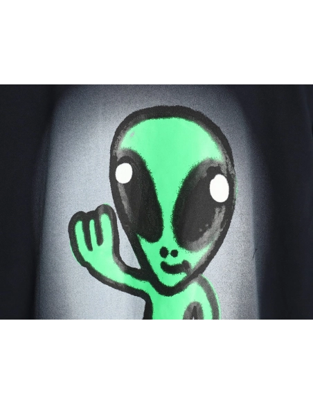 Balenciaga Dissolving Smiley Alien Short Sleeve,Balenciaga T Shirt,Tshirt,APPAREL