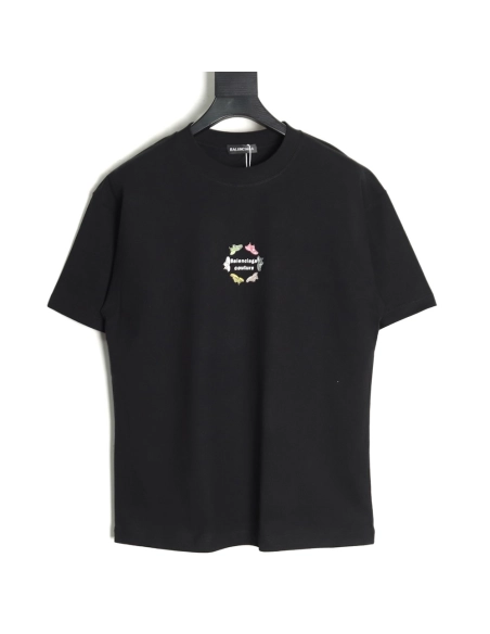 Balenciaga Daddy Shoes Lettering Print Short Sleeve Tshirt,Balenciaga T Shirt,Tshirt,APPAREL