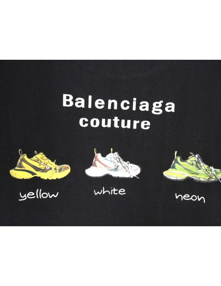 Balenciaga Daddy Shoes Lettering Print Short Sleeve Tshirt,Balenciaga T Shirt,Tshirt,APPAREL