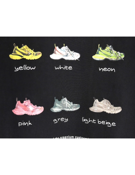 Balenciaga Daddy Shoes Lettering Print Short Sleeve Tshirt,Balenciaga T Shirt,Tshirt,APPAREL