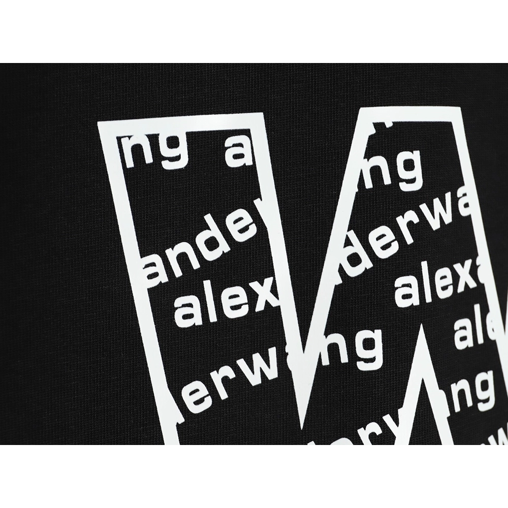 Alexander Wang all over printed lettering short sleeve Tshirt,Alexander Wang T Shirt,Tshirt,APPAREL