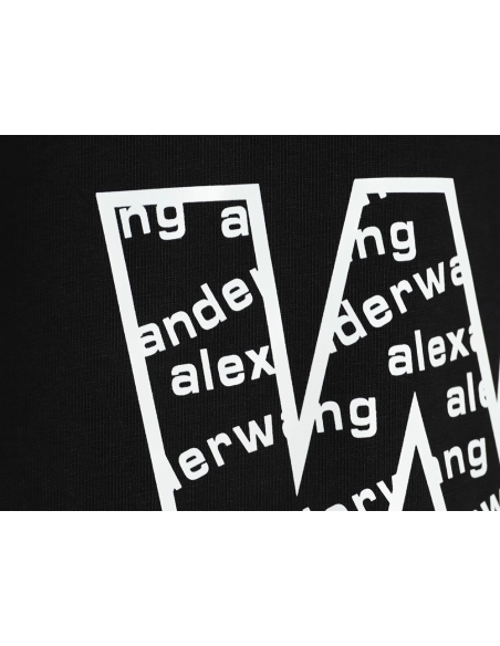 Alexander Wang all over printed lettering short sleeve Tshirt,Alexander Wang T Shirt,Tshirt,APPAREL