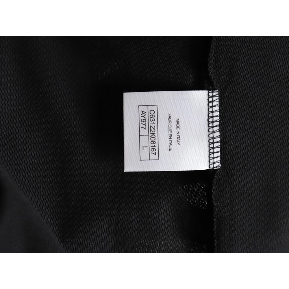 Chanel Handpainted Flower Print Short Sleeve Tshirt,Chanel T Shirt,Tshirt,APPAREL