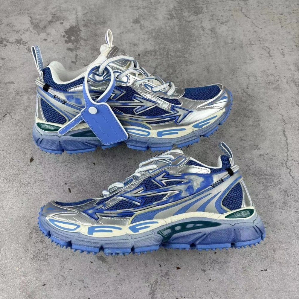 Off White silver blue be right back