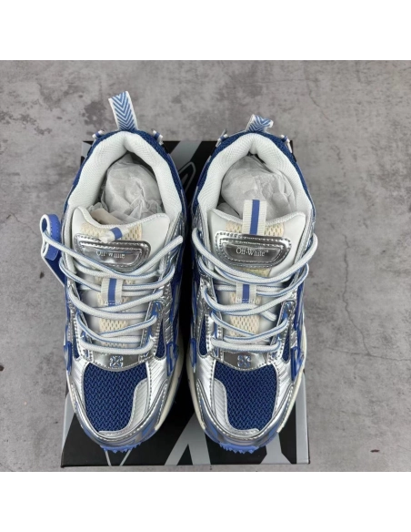 Off White silver blue be right back