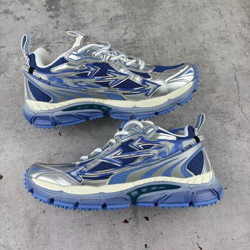 Off White silver blue be right back