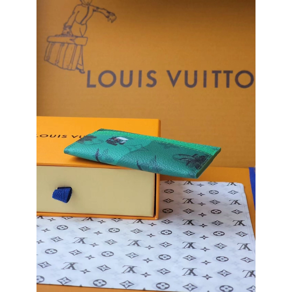 Louis Vuitton Double Card Holder M14862 10*7*1.5cm,Louis Vuitton Wallets