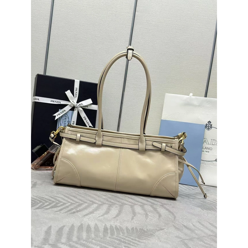 Prada Bonnie medium leather handbag 1BA426 32*15.5*12cm,Prada Bags