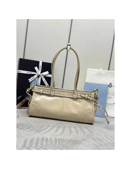 Prada Bonnie medium leather handbag 1BA426 32*15.5*12cm,Prada Bags