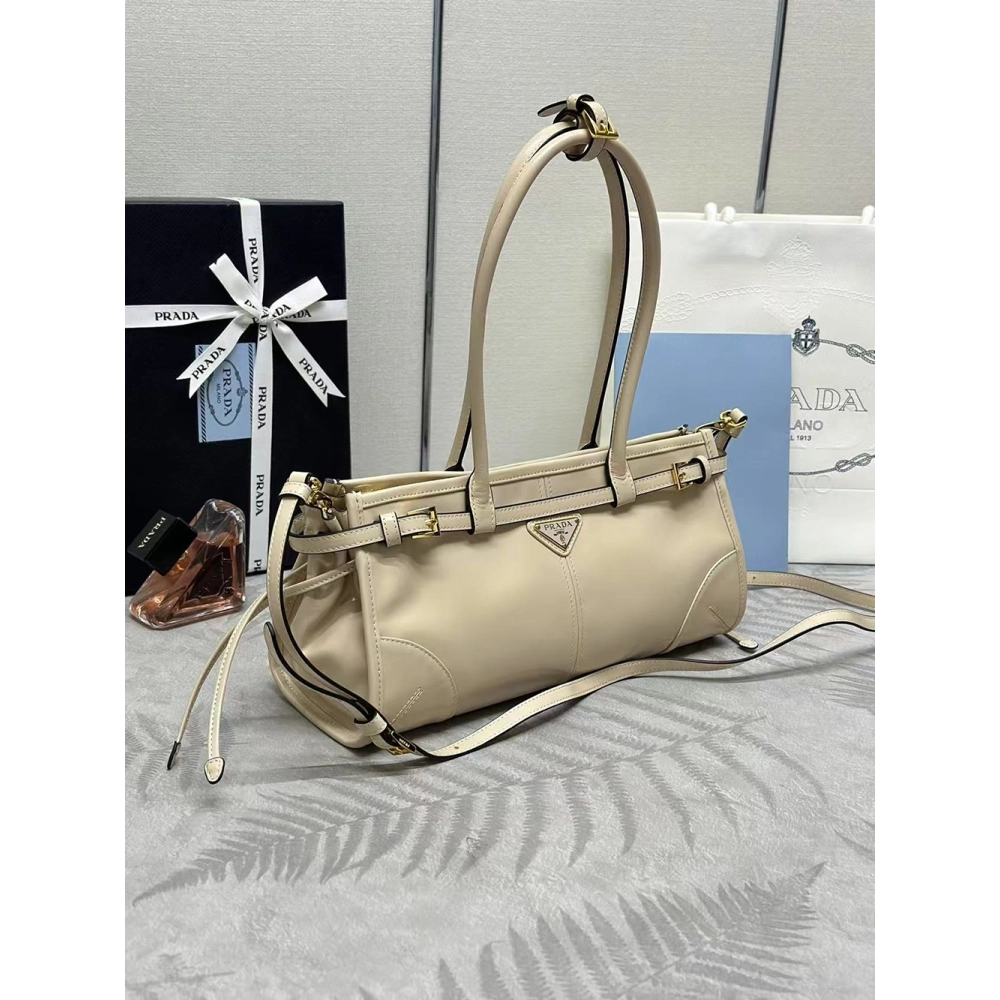 Prada Bonnie medium leather handbag 1BA426 32*15.5*12cm,Prada Bags