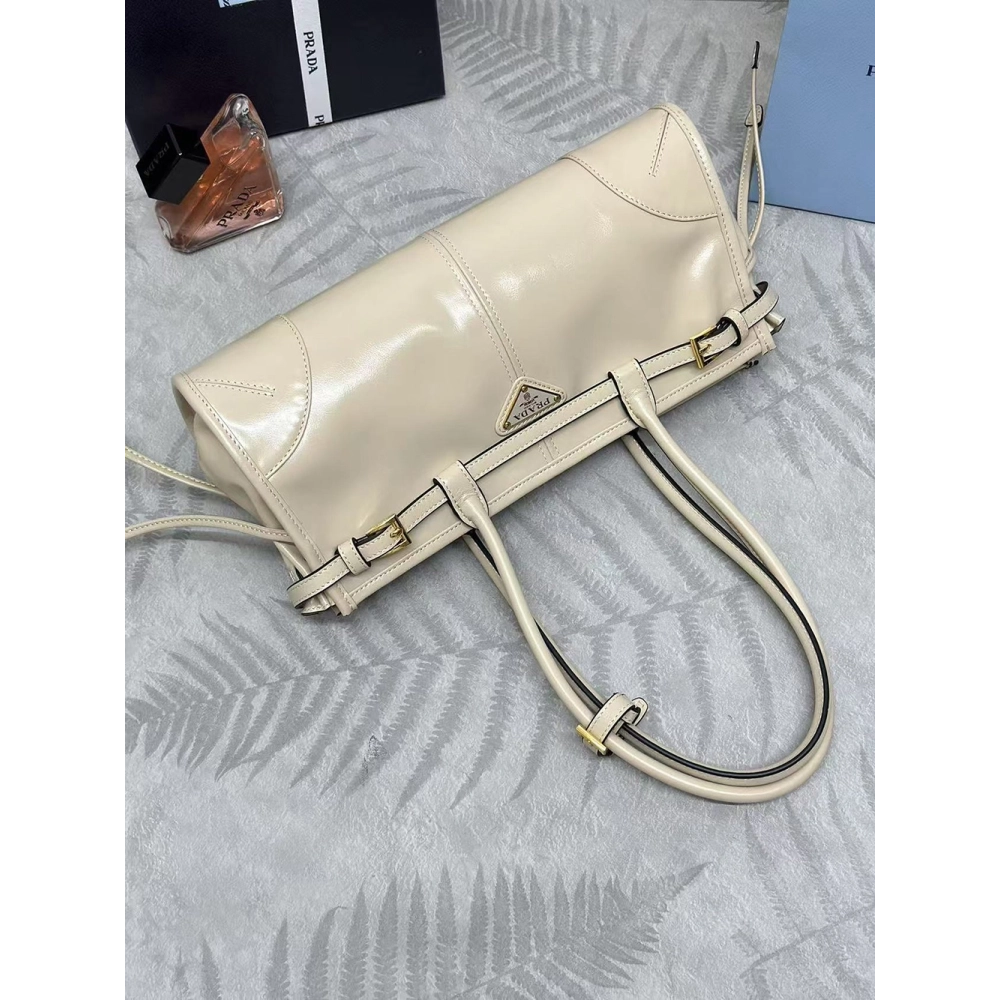 Prada Bonnie medium leather handbag 1BA426 32*15.5*12cm,Prada Bags