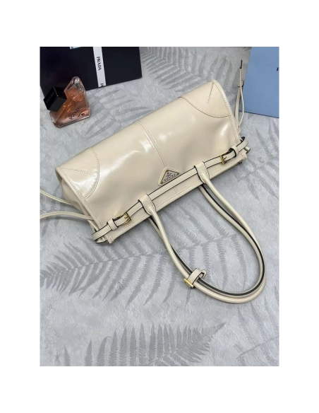 Prada Bonnie medium leather handbag 1BA426 32*15.5*12cm,Prada Bags