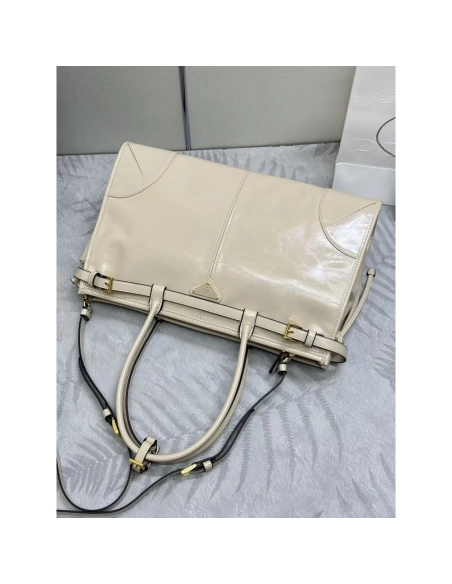 Prada Bonnie large leather handbag 1BA433 38*30*12cm,Prada Bags