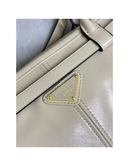 Prada Bonnie large leather handbag 1BA433 38*30*12cm,Prada Bags