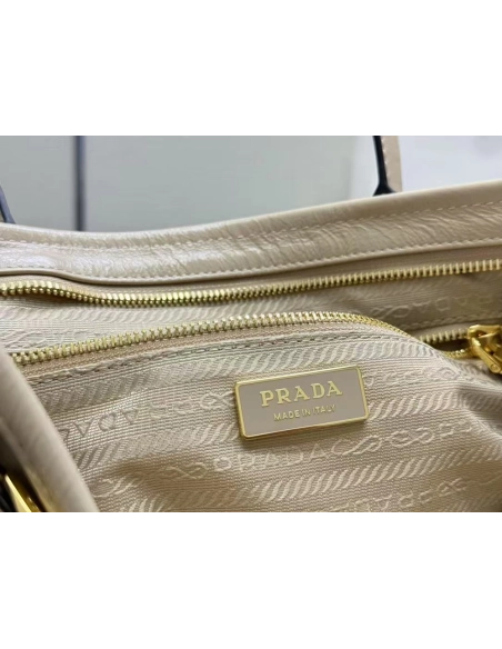 Prada Bonnie large leather handbag 1BA433 38*30*12cm,Prada Bags