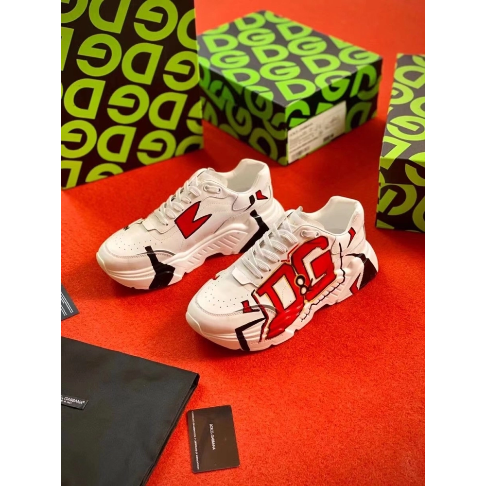 Dolce Gabbana Mens Daymaster Sneakers with 1984 Printed