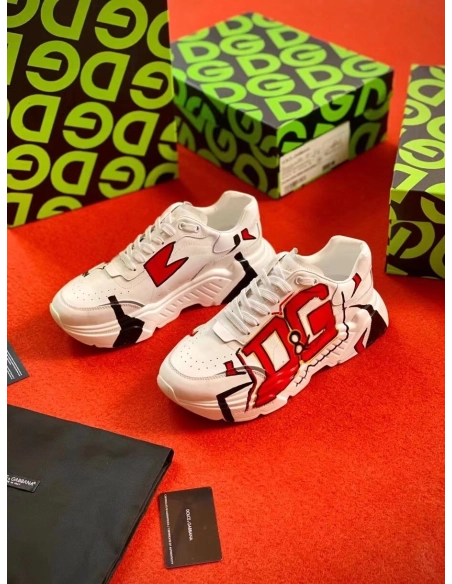 Dolce Gabbana Mens Daymaster Sneakers with 1984 Printed