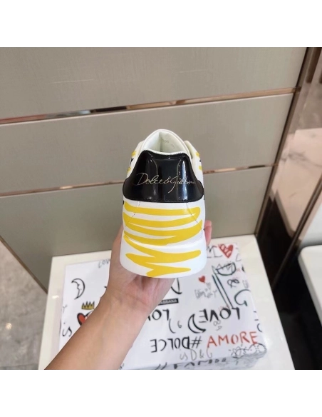 Dolce Gabbana Mens Limited Edition Portofino Sneakers Yellow