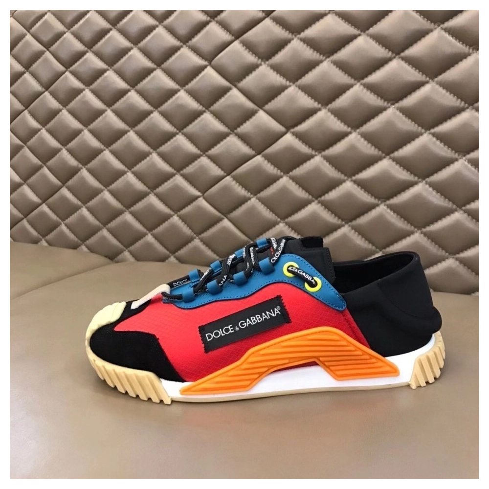 Dolce Gabbana Mens NS1 Slip-on Sneakers In Piment Mesh
