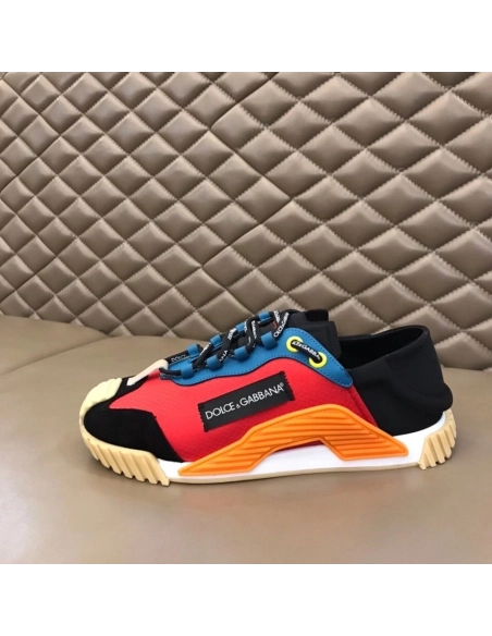 Dolce Gabbana Mens NS1 Slip-on Sneakers In Piment Mesh