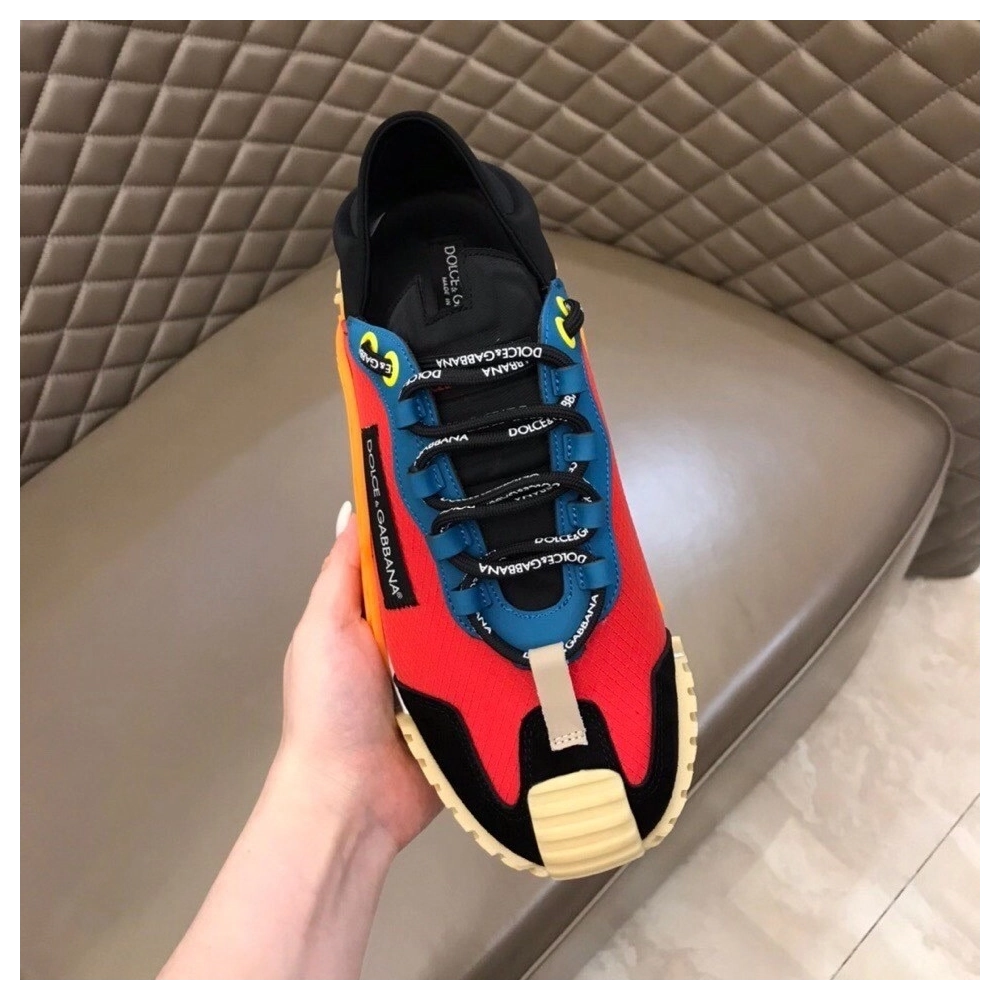 Dolce Gabbana Mens NS1 Slip-on Sneakers In Piment Mesh