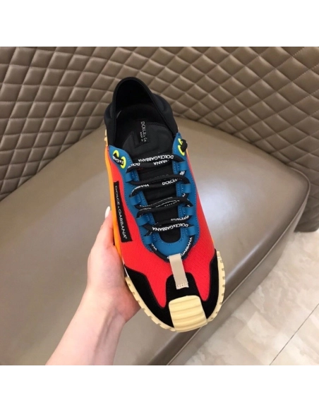 Dolce Gabbana Mens NS1 Slip-on Sneakers In Piment Mesh