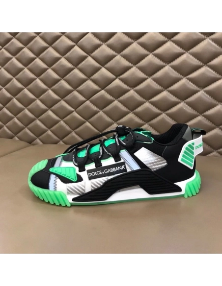 Dolce Gabbana Mens NS1 Sneakers In Green Fabric
